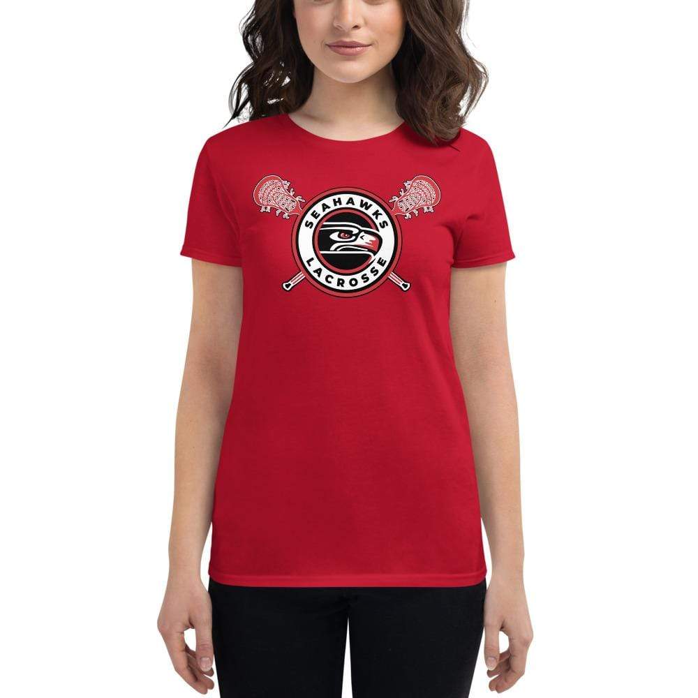 Seahawks Lacrosse Ladies Fitted Cotton Tee Signature Lacrosse