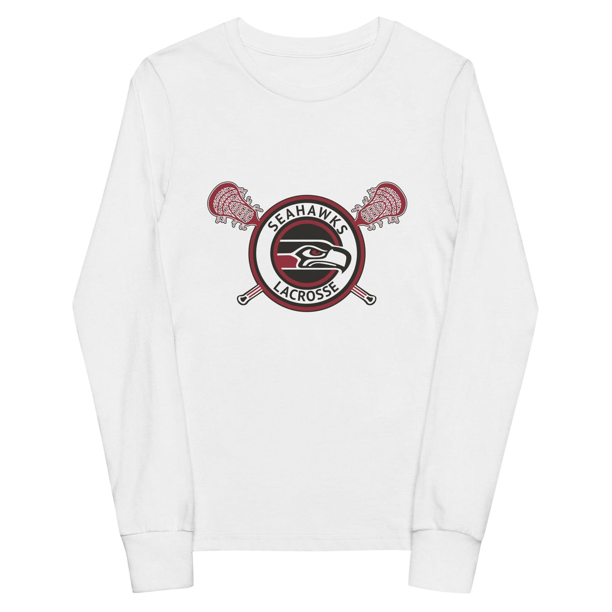 Seahawks Lacrosse Youth Cotton Long Sleeve T-Shirt Signature Lacrosse
