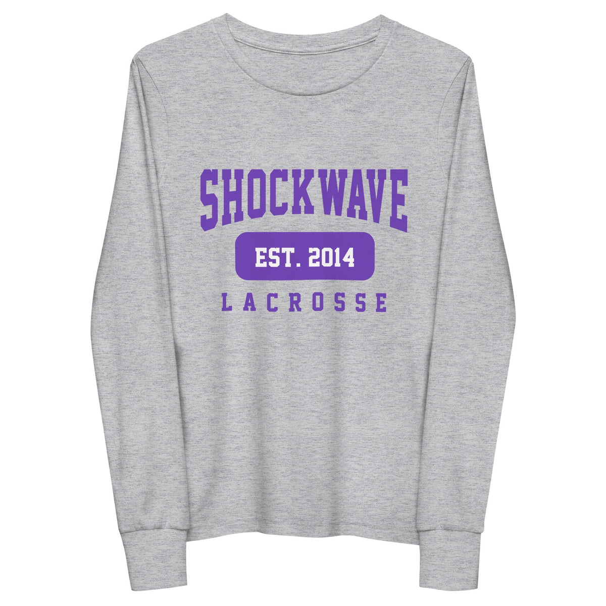 Shockwave Lacrosse Youth Cotton Long Sleeve T-Shirt Signature Lacrosse