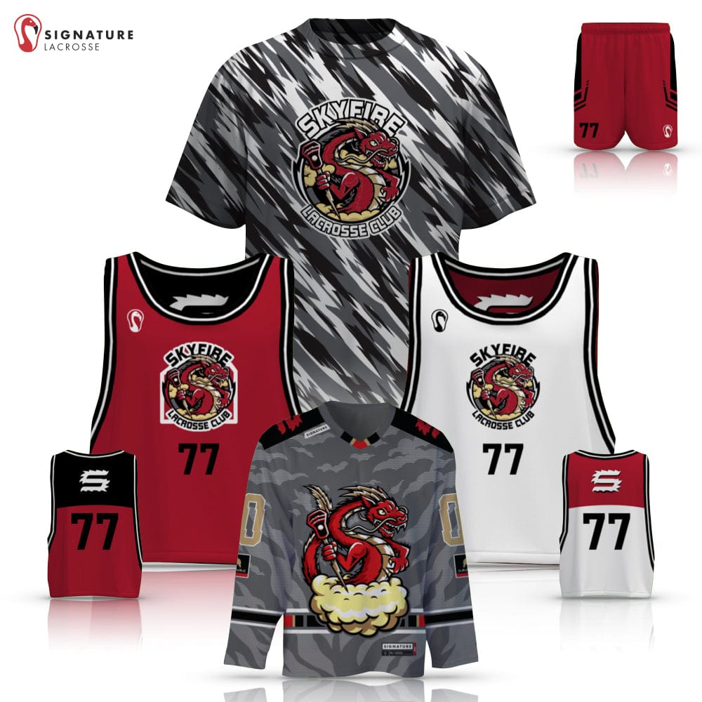 Skyfire Lacrosse Men's 4 Piece Pro Box Jersey Game Package:Skyfire Lacrosse Box Signature Lacrosse