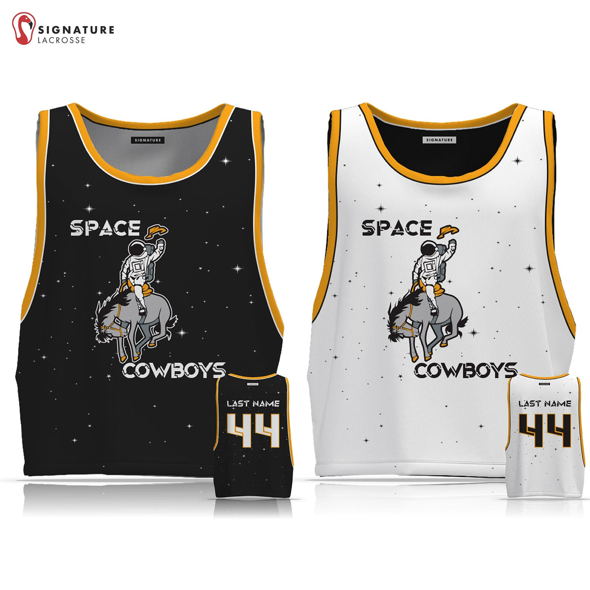 Space Cowboys Lacrosse Men's Pro Game Reversible: High School Signature Lacrosse