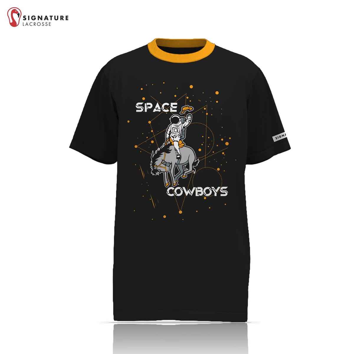 Space Cowboys Lacrosse Men's Pro Short Sleeve Shooting Shirt: High School Signature Lacrosse