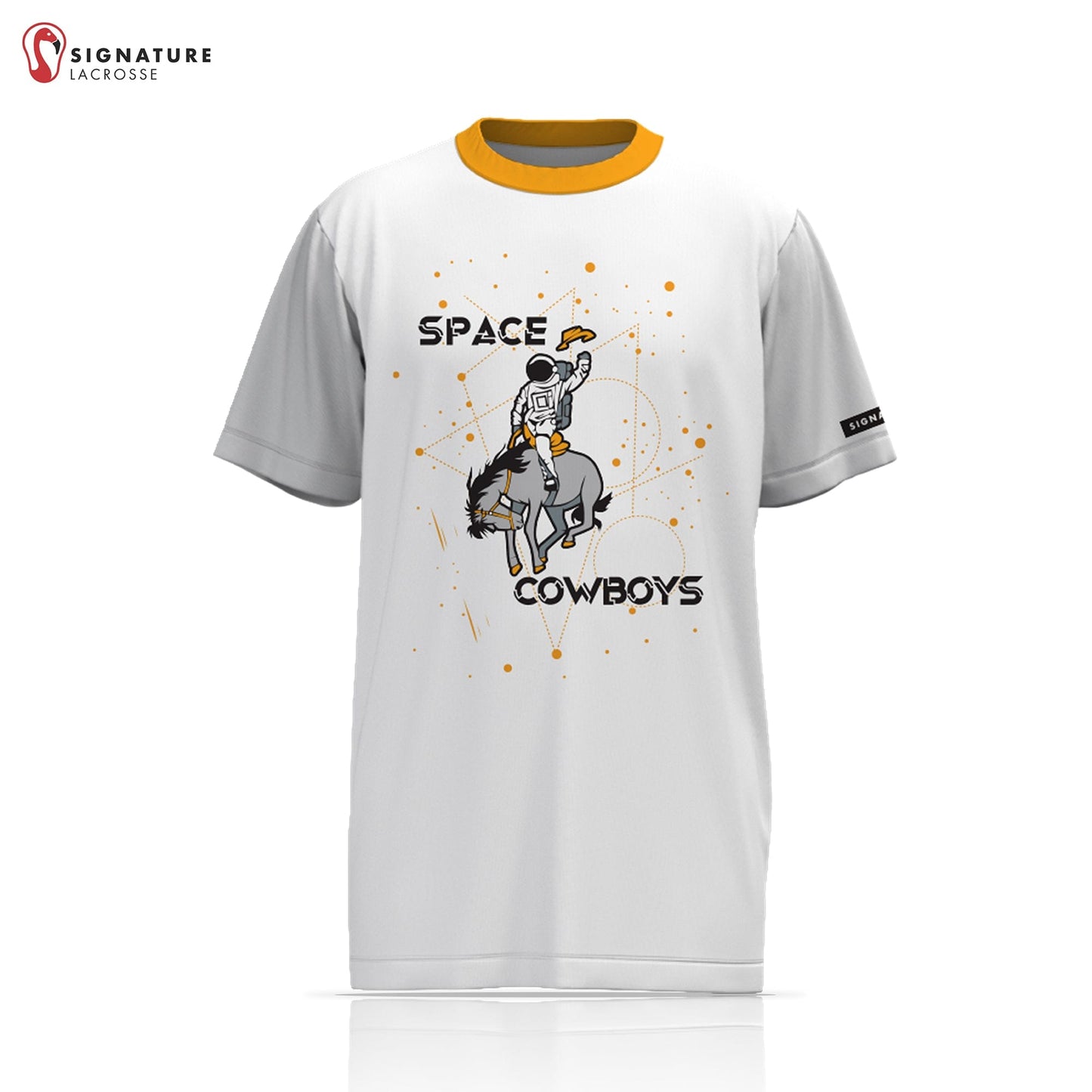 Space Cowboys Lacrosse Men's Pro Short Sleeve Shooting Shirt: High School Signature Lacrosse