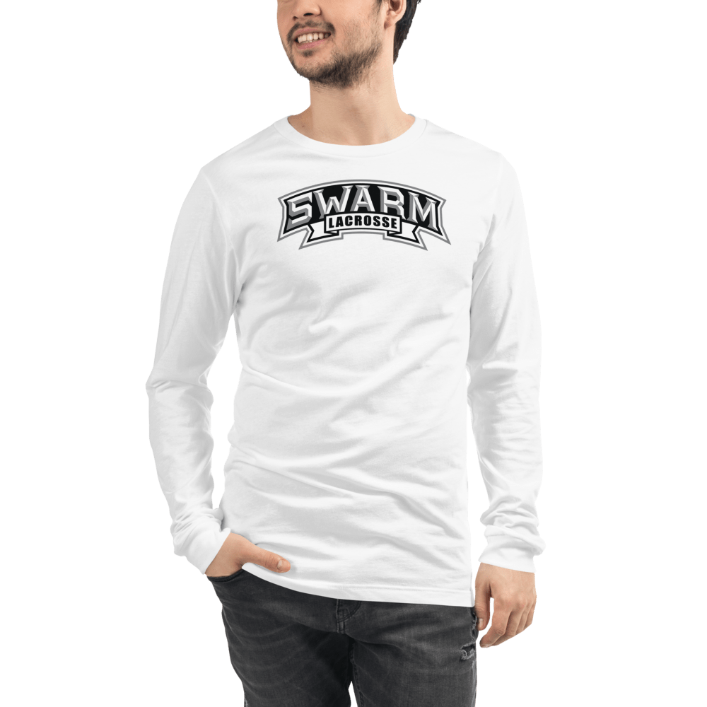 Swarm Lacrosse Adult Premium Long Sleeve T -Shirt Signature Lacrosse