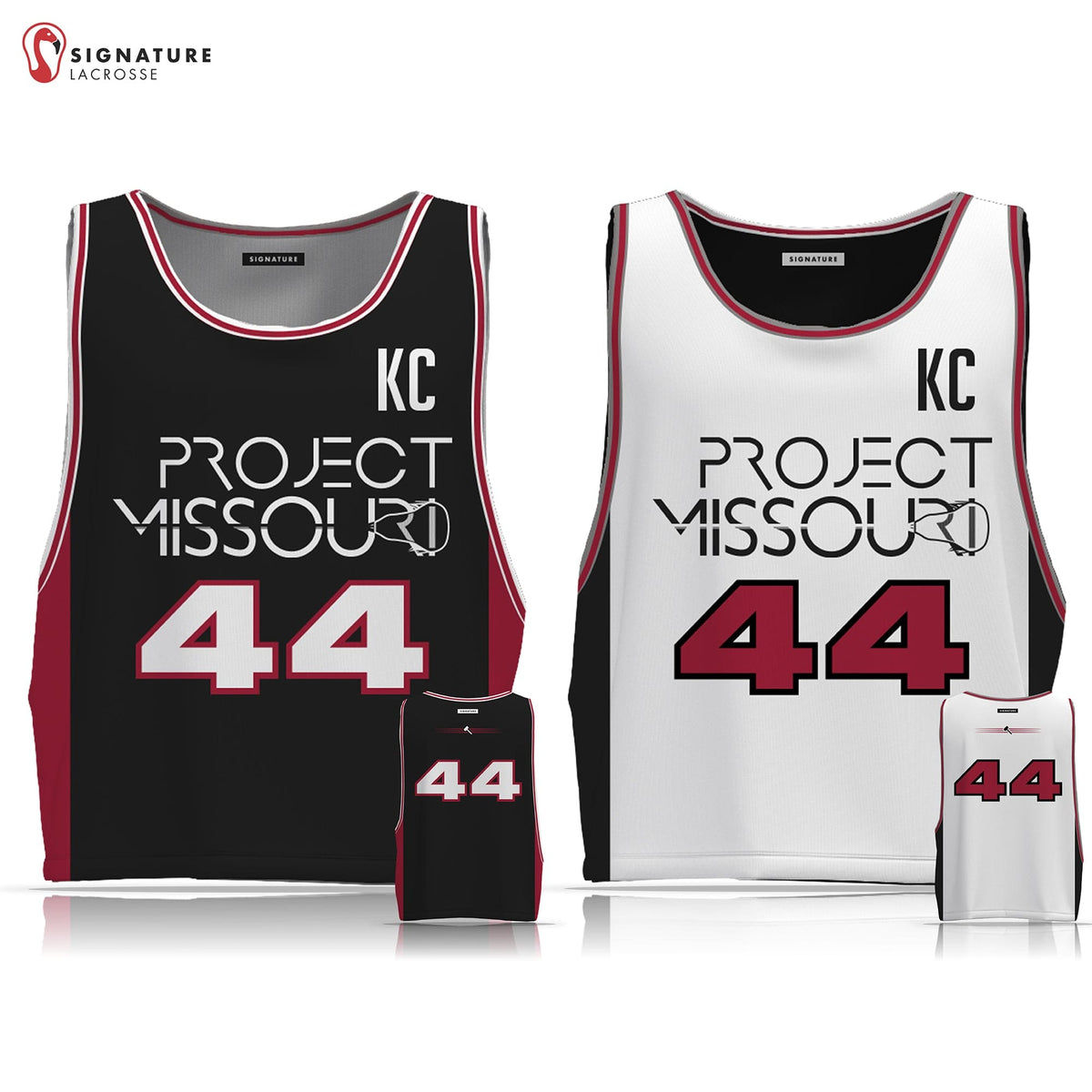 Team KC Lacrosse Men's Player Reversible Game Pinnie: 2027 Signature Lacrosse