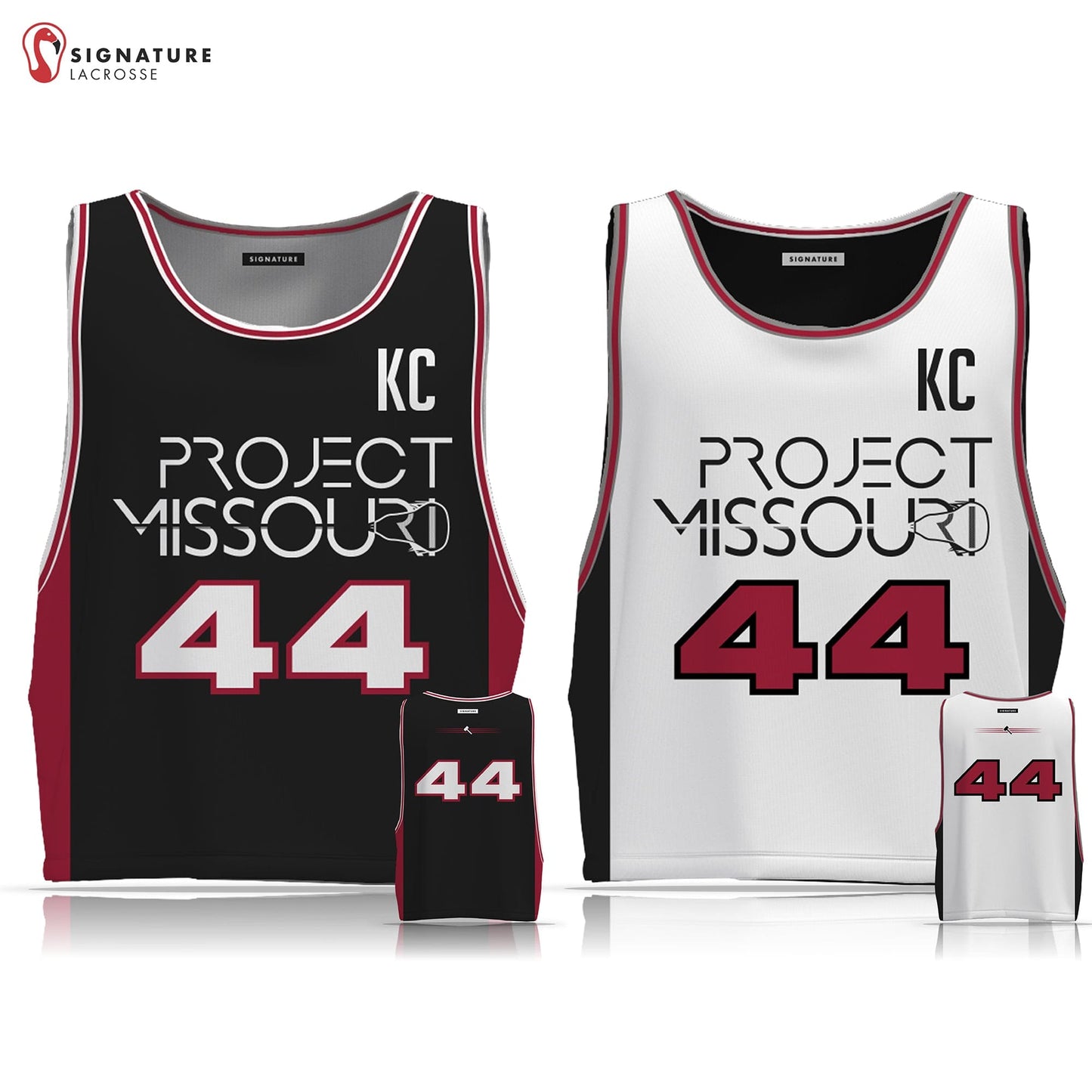 Team KC Lacrosse Men's Player Reversible Game Pinnie: 2029 Signature Lacrosse