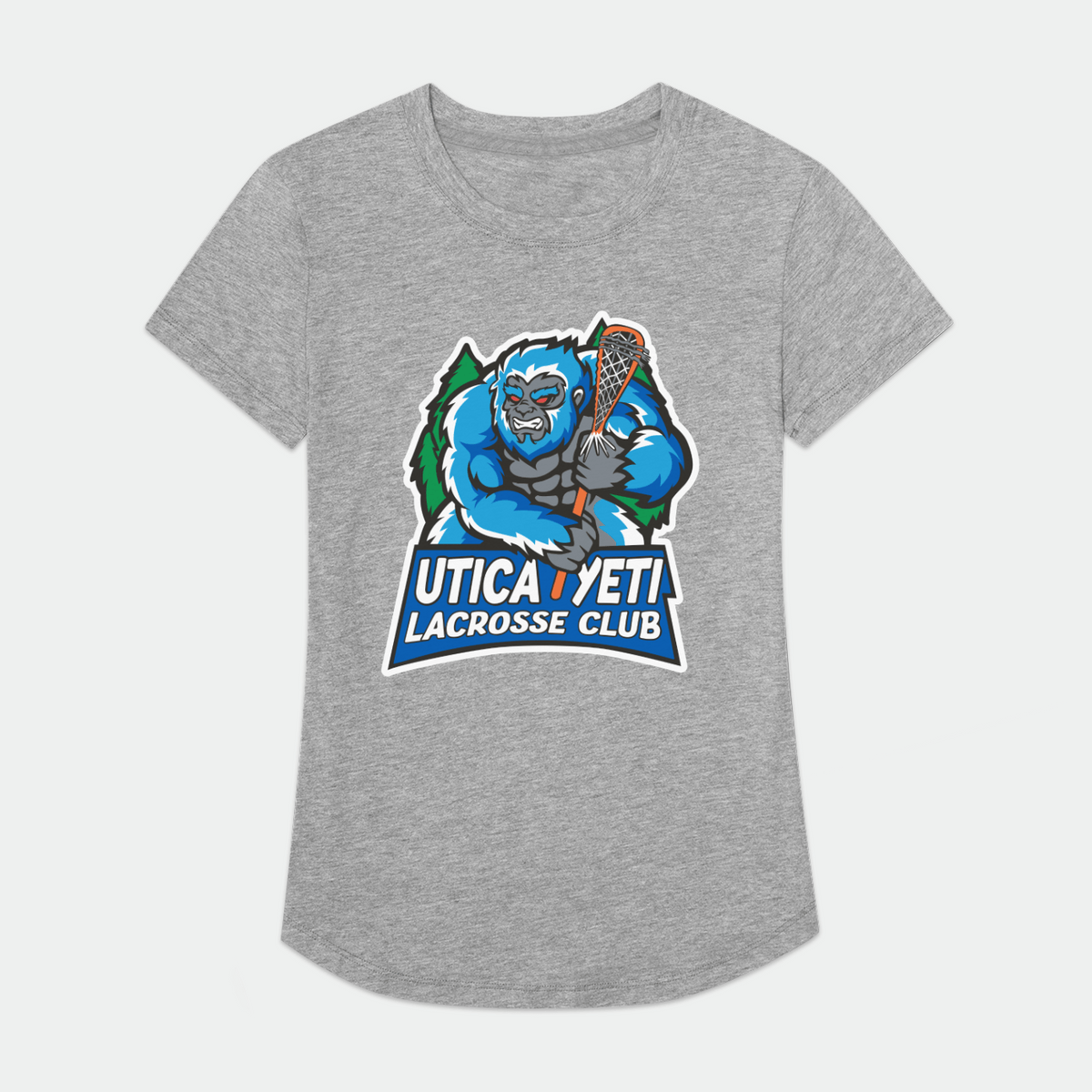Utica Yeti Lacrosse Club Womens Supima Tee Signature Lacrosse