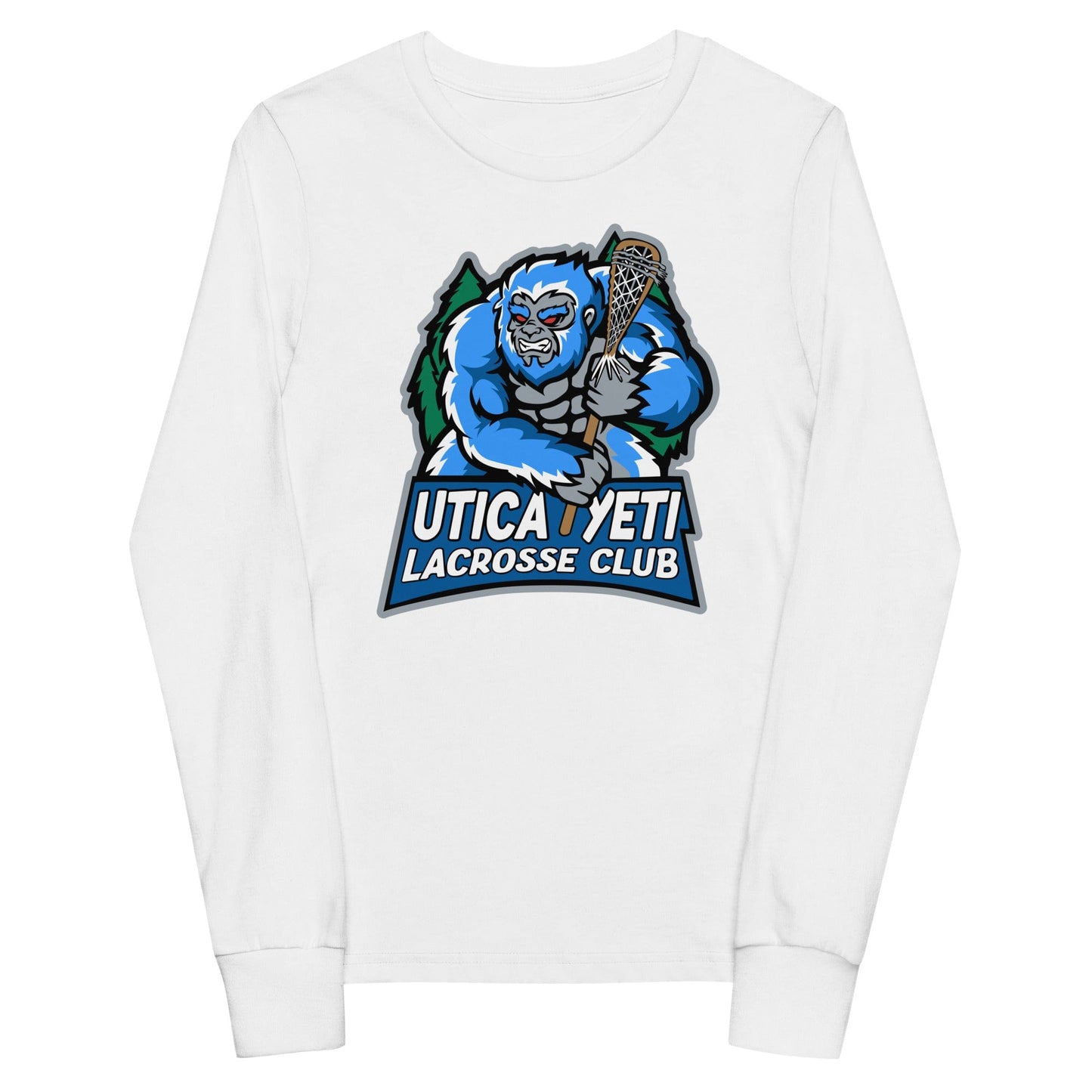 Utica Yeti Lacrosse Club Youth Cotton Long Sleeve T-Shirt Signature Lacrosse