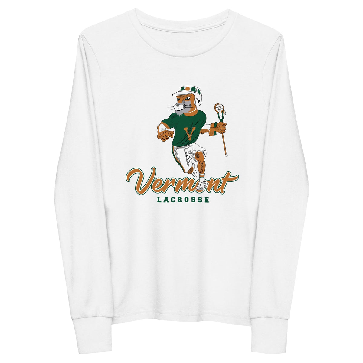 VMLCC | Vermont Lacrosse Alumni Youth Cotton Long Sleeve T-Shirt Signature Lacrosse