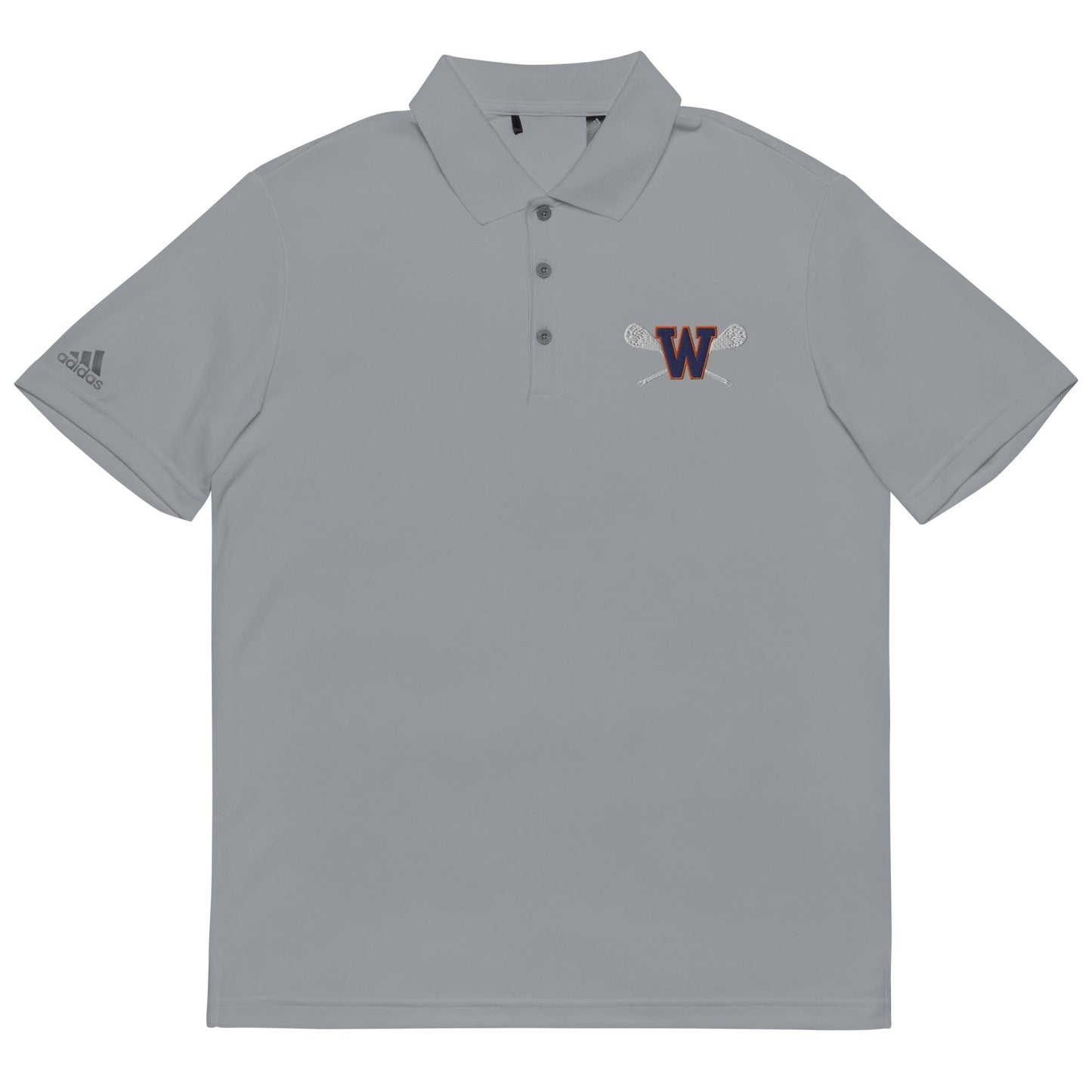 Walpole Youth Lacrosse Adult Adidas Performance Polo Signature Lacrosse