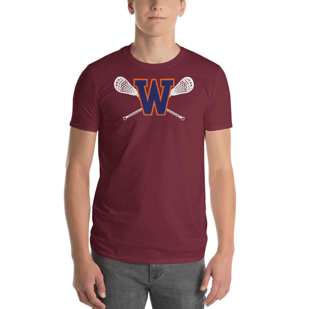 Walpole Youth Lacrosse Adult Premium Short Sleeve T -Shirt Signature Lacrosse