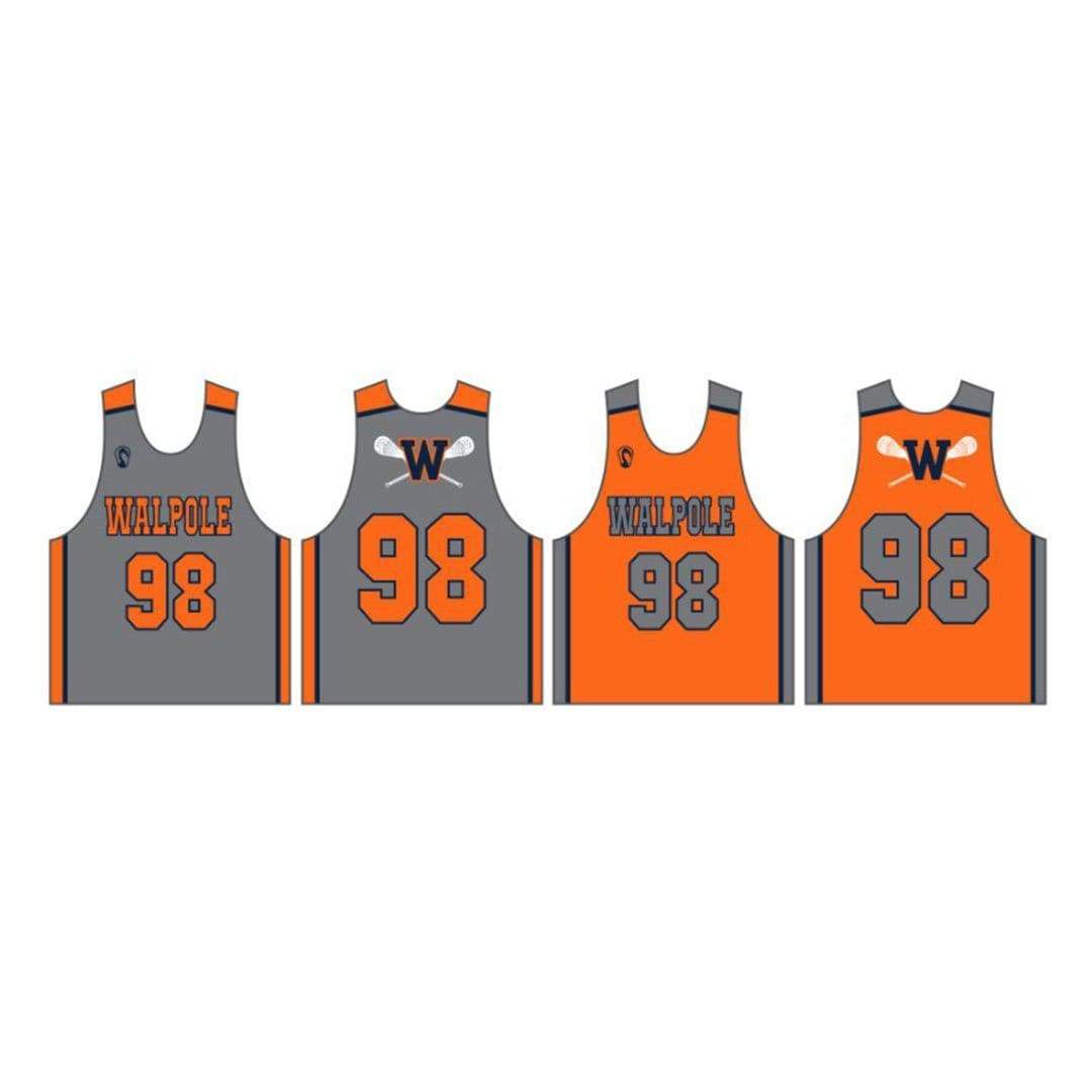 Walpole Youth Lacrosse Men's Performance Pinnie (Sold Seperately):Grade 8 Signature Lacrosse