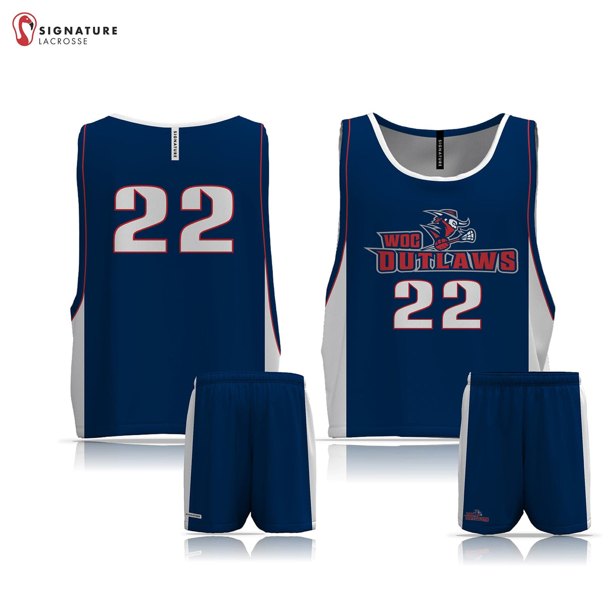 West Orange County Lacrosse Men’s 3 Piece Game Package: West Orange Signature Lacrosse