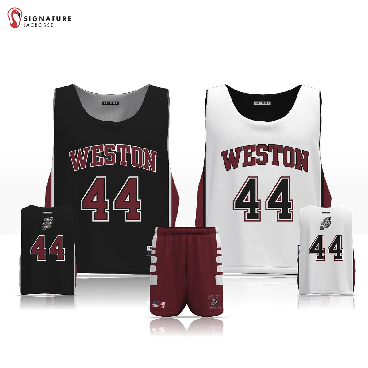 Weston Youth Lacrosse Men's 2 Piece Player Game Package: Grade 5-6 Signature Lacrosse