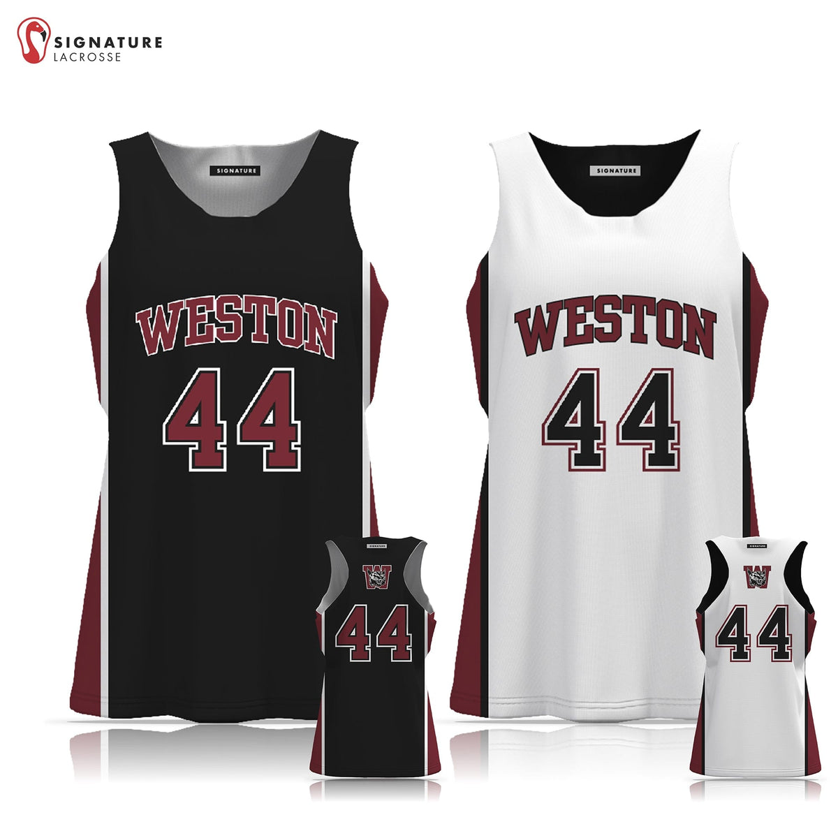 Weston Youth Lacrosse Women's Reversible Game Pinnie: Grade 7-8 Signature Lacrosse