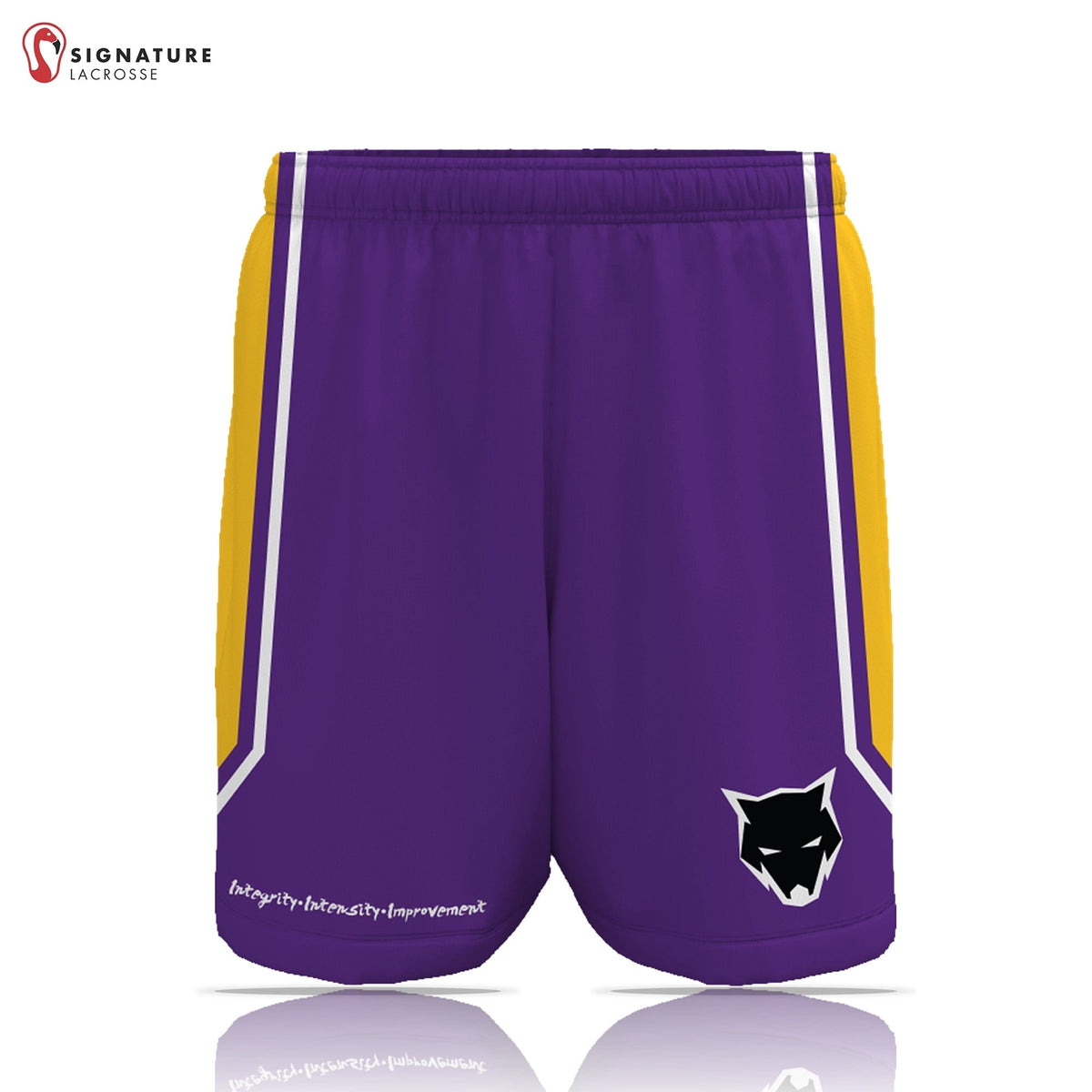 Wolves Lacrosse Club Men's Player Game Shorts: Wolves Lacrosse Signature Lacrosse