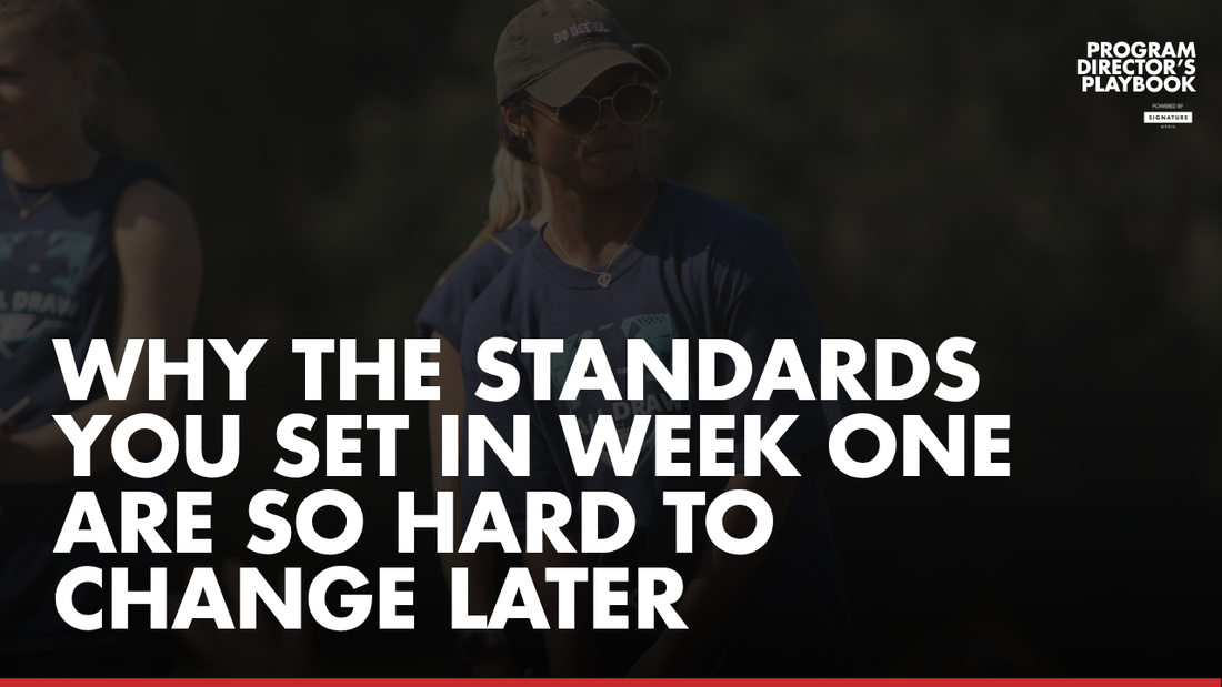 Why the Standards You Set in Week One Are So Hard to Change Later
