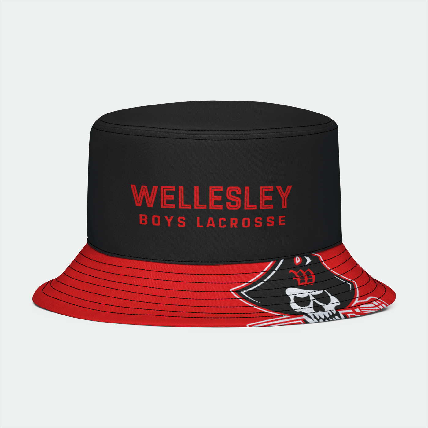 Wellesley Lacrosse Sublimated Bucket Hat