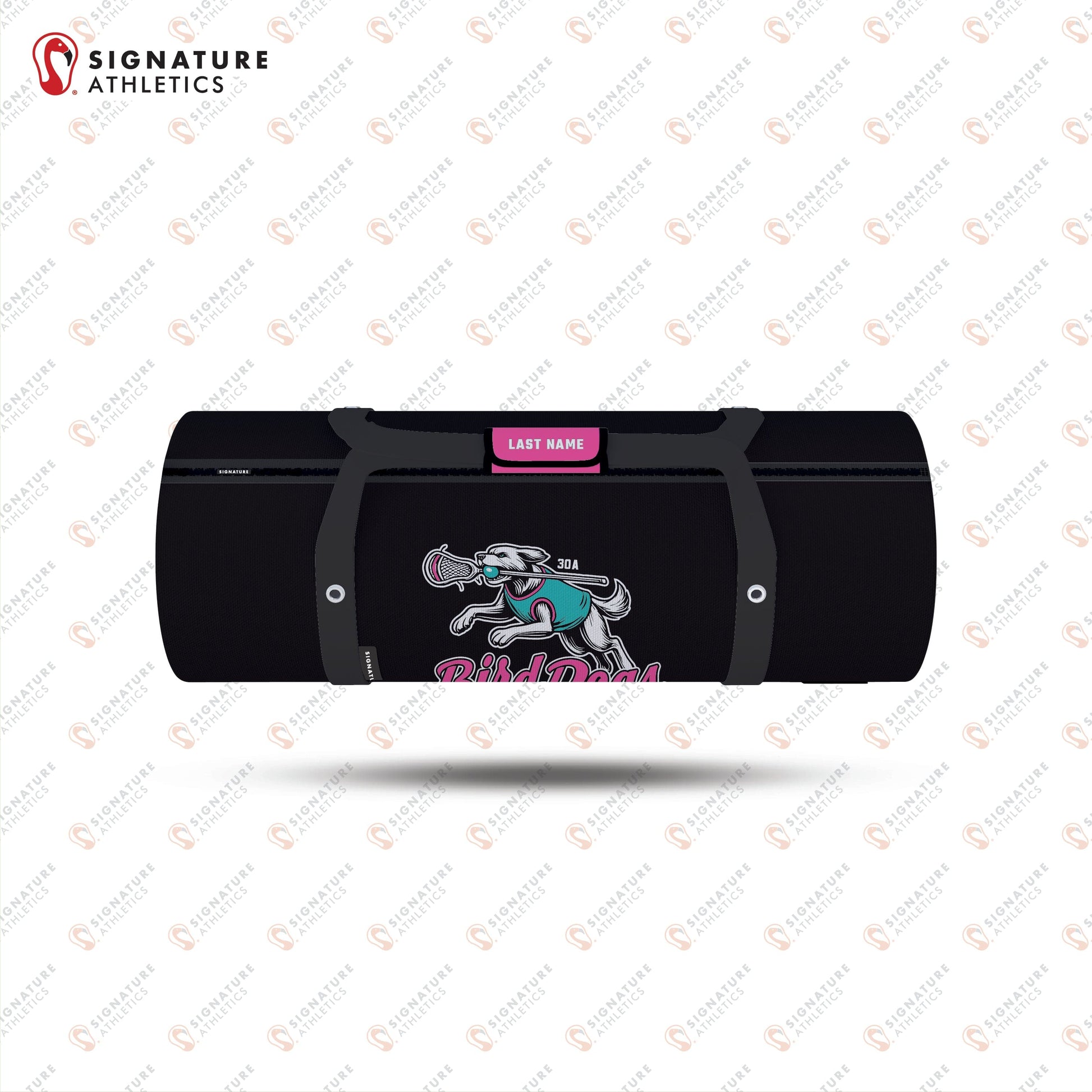 30A Birddogs Lacrosse Customizable Large Equipment Duffel Bag Signature Lacrosse