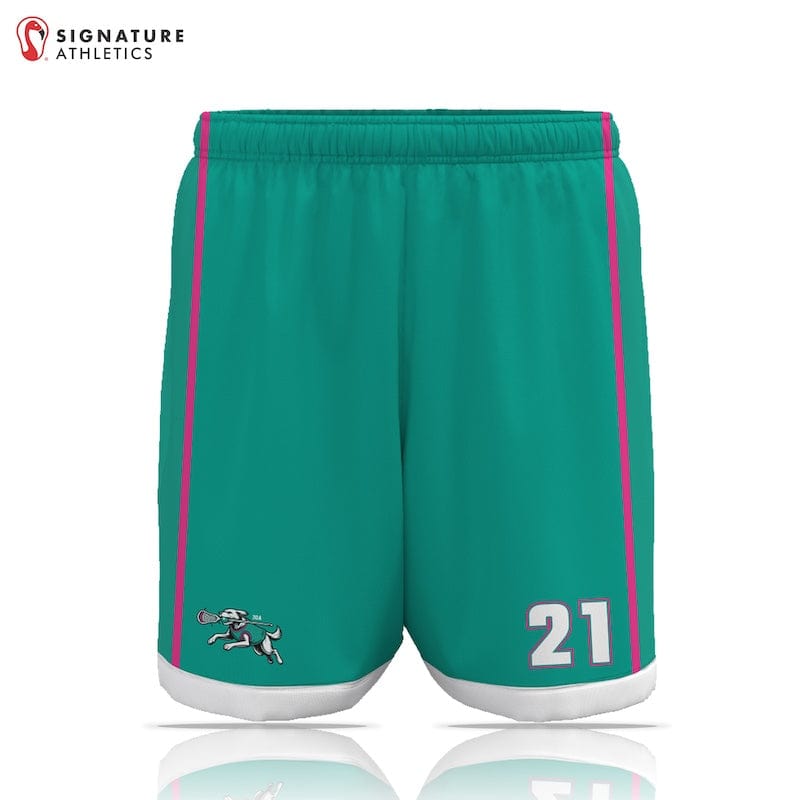 30A Birddogs Men's Green Game Shorts Signature Lacrosse