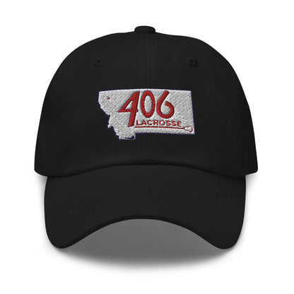 406 Lacrosse Embroidered Dad Hat Signature Lacrosse