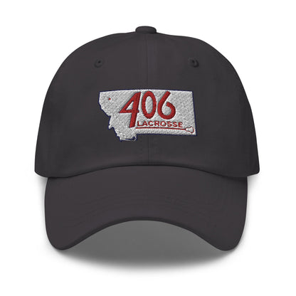 406 Lacrosse Embroidered Dad Hat Signature Lacrosse