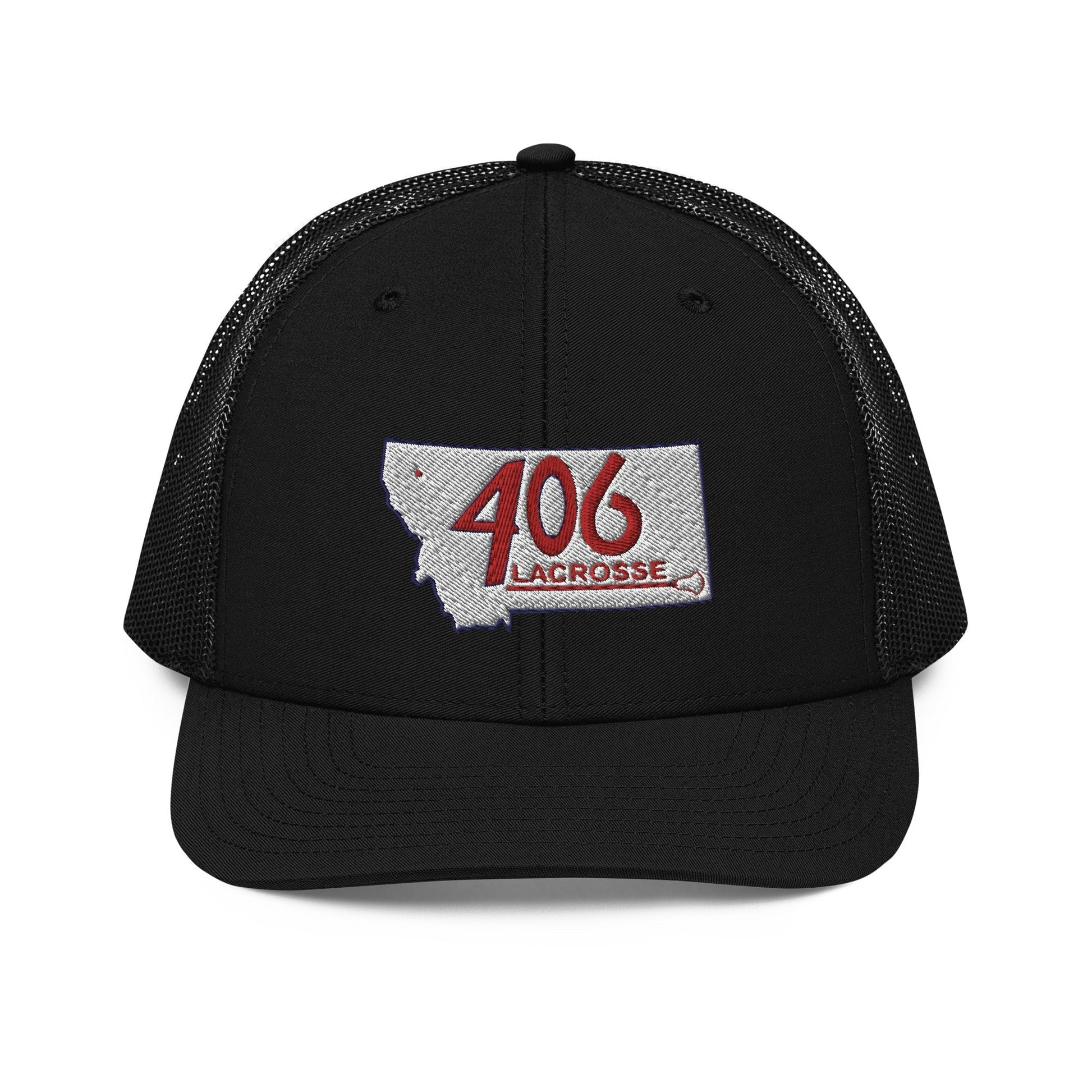 406 Lacrosse Embroidered Trucker Hat Signature Lacrosse