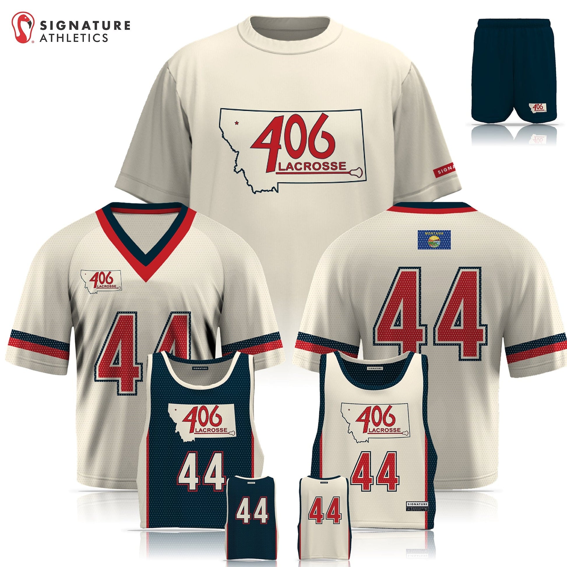 406 Lacrosse Men's 4 Piece Player Game Package: 2024 Signature Lacrosse