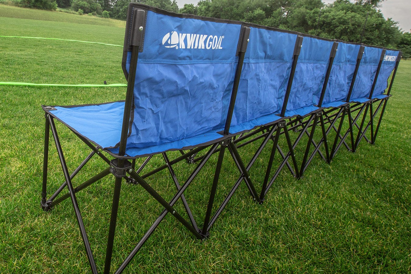 6 Seat Kwik Bench (Black, Red, Blue) Signature Lacrosse