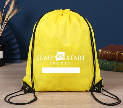 Jump Start Sports Drawstring Cinch Bags- Qty. 50 Bulk Pack