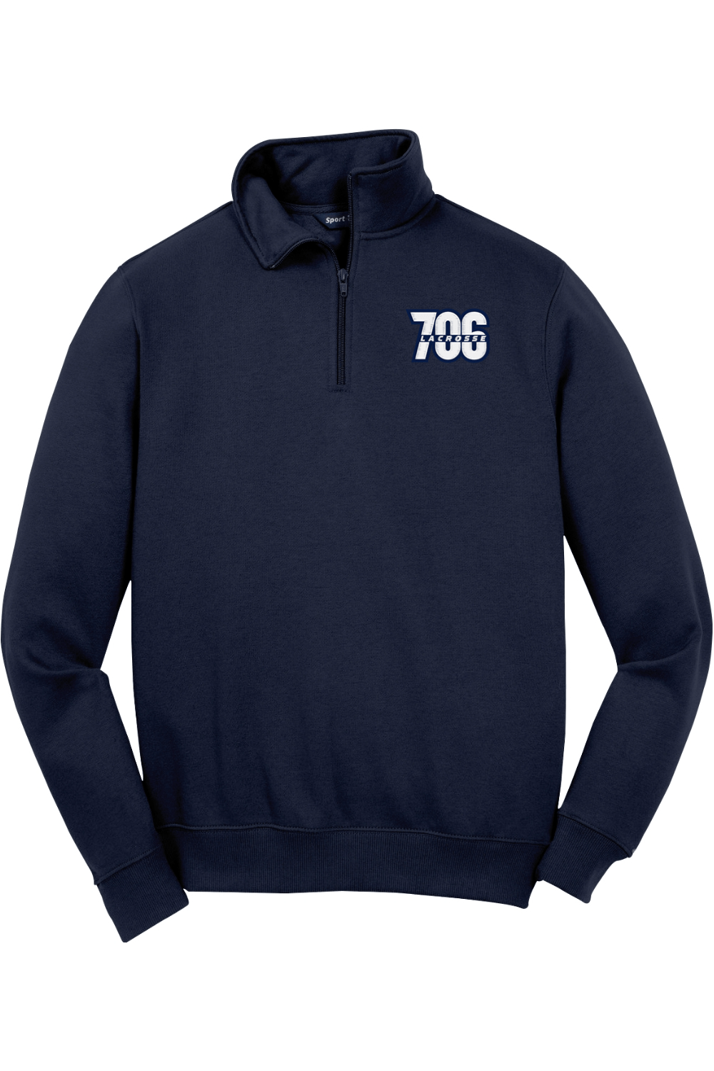 706 Lacrosse Club Adult Embroidered Quarter-Zip Pullover Signature Lacrosse