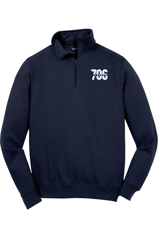 706 Lacrosse Club Adult Embroidered Quarter-Zip Pullover Signature Lacrosse