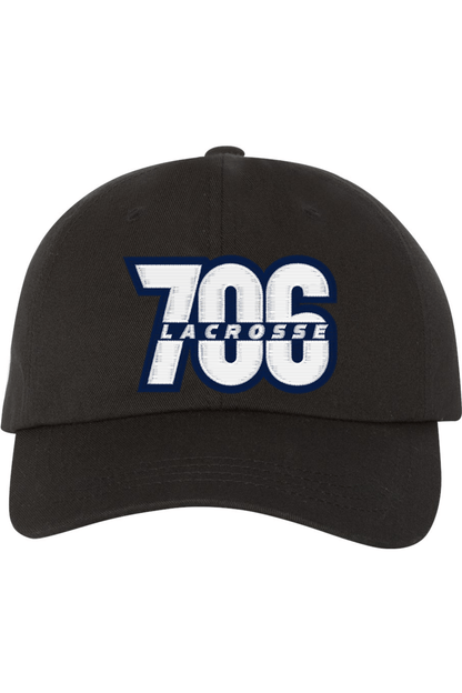 706 Lacrosse Club Embroidered Dad Hat Signature Lacrosse