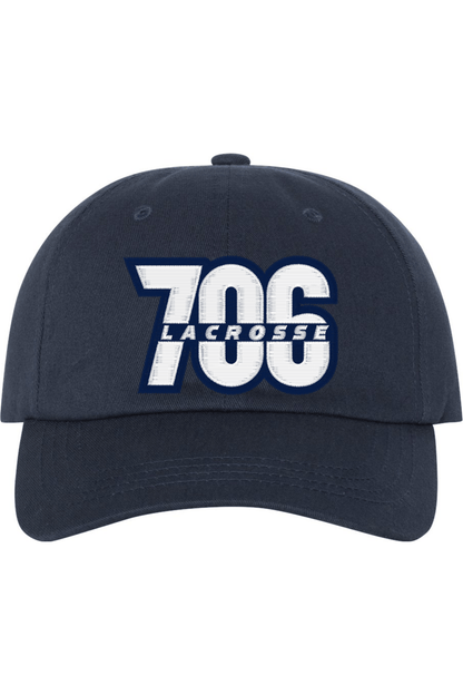 706 Lacrosse Club Embroidered Dad Hat Signature Lacrosse