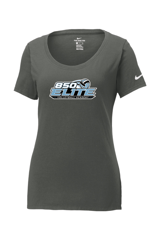 850 Elite Volleyball Nike Core Cotton Scoop Neck Tee Signature Lacrosse