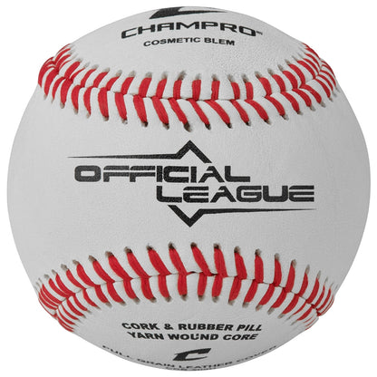 Champro CBB-200D Official League Blem Baseball - Dozen