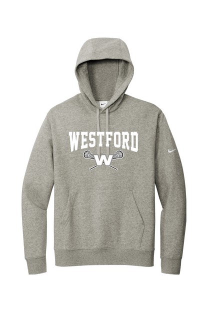 Westford Youth Lacrosse Nike Club Fleece Sleeve Swoosh Pullover Hoodie