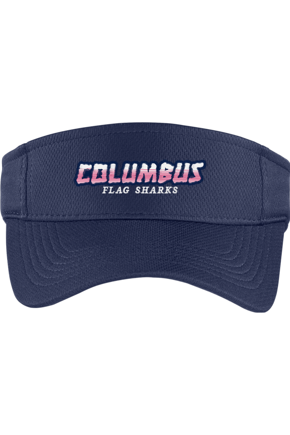 Columbus Flag Sharks Embroidered Visor