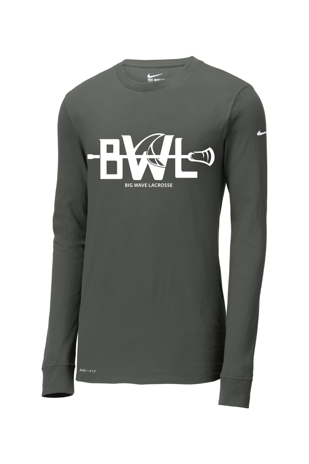 Big Wave Lacrosse Nike Dri-FIT Cotton/Poly Long Sleeve Tee