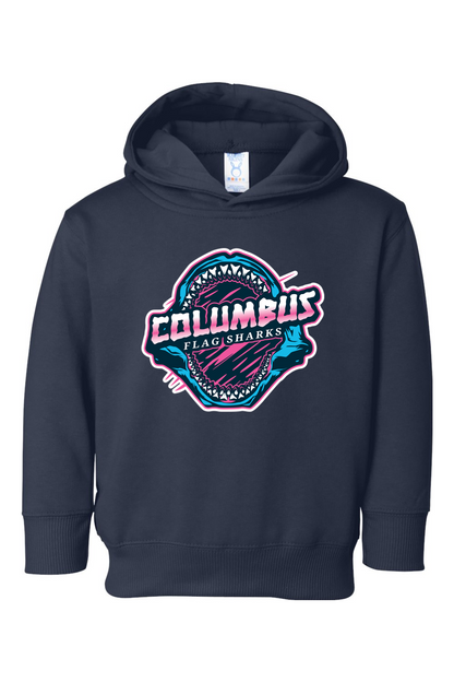 Columbus Flag Sharks Toddler Fleece Hoodie