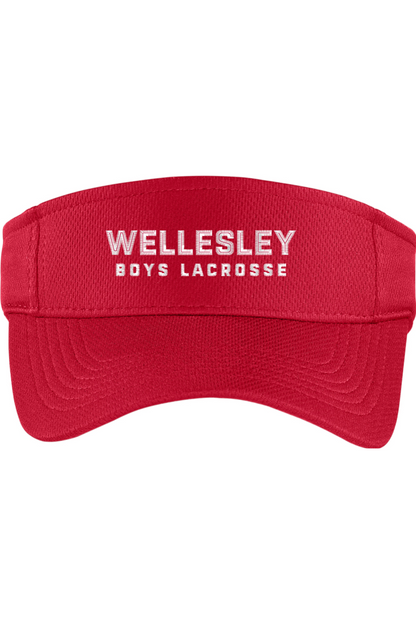 Wellesley Lacrosse Embroidered Visor