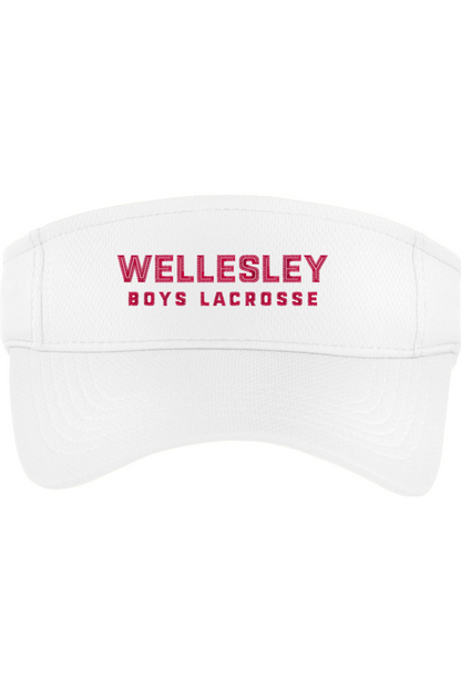 Wellesley Lacrosse Embroidered Visor