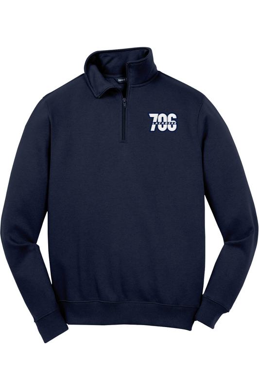 706 Lacrosse Club Adult Embroidered Quarter-Zip Pullover