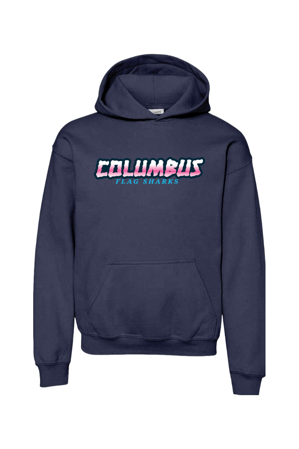 Columbus Flag Sharks Youth Hoodie