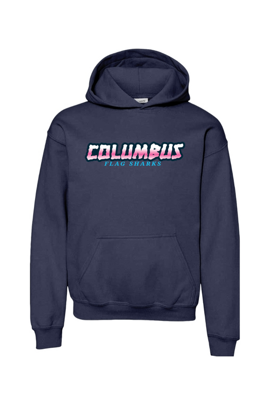 Columbus Flag Sharks Youth Hoodie