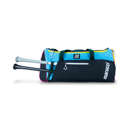 Marucci Pro Utility Duffel Bag V3 Black/Teal/Yellow: MB3PUDB-BK/TL/Y