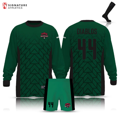 East Bay Diablos FC Green V4 Men's 3 Piece Green Long-Sleeve Goalie Package