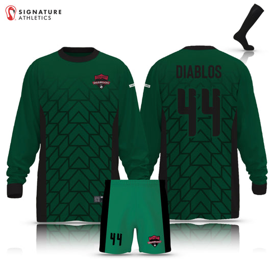 East Bay Diablos FC Green V4 Men's 3 Piece Green Long-Sleeve Goalie Package: 2013