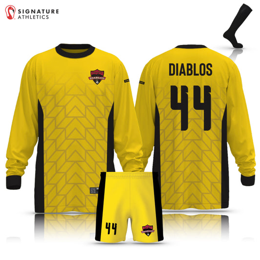 East Bay Diablos FC Yellow V5 Men's 3 Piece Yellow Long-Sleeve Goalie Package: 2013
