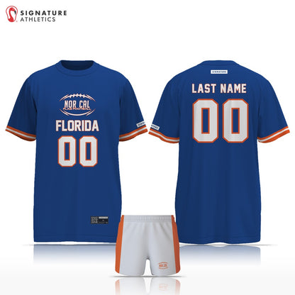 NorCal Flag Football Blue Florida Women's 2 Piece Player Package